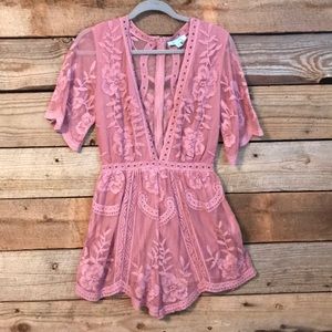 Dusty rose romper